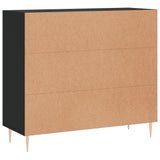 Sideboard Black 90x34x80 cm Engineered Wood 828093