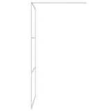 Walk-in Shower Wall Silver 100x195 cm Clear ESG Glass 152117