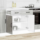 Kitchen Base Cabinet Kalmar Grey Sonoma Engineered Wood 853503