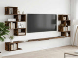 Wall-Mounted TV Shelf Smoked Oak 160 x 15 x 94 cm 8012312