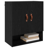 Wall Cabinet Black oak 60 x 31 x 70 cm Engineered wood 879533