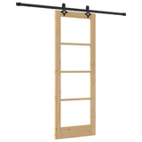 Sliding Door ORKDAL Natural and Black 73.5 x 198.5 cm 3332183