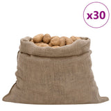 Jute Sacks 30 pcs 100x110 cm 100% Jute 220 gsm 155807