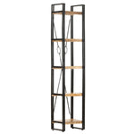 ZNTS 5-Tier Bookcase 39x30x180 cm Solid Mango Wood 320616