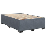 Bed Frame without Mattress Dark Grey Double Velvet 3284663