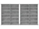 CD Cabinet 2 pcs Concrete Grey 60 x 17 x 92 cm Engineered Wood 8012737