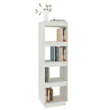 Book Cabinet/Room Divider White 40x35x135 cm Solid Pinewood 810850