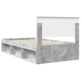 Bed Frame Concerte Grey 100 x 200 cm Solid Pine Wood 3410639