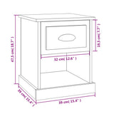 Bedside Cabinets 2 pcs White 39x39x47.5 cm Engineered Wood 816129