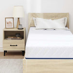 Mattress White and Blue 80 x 200 cm Gel Memory Foam 4106336