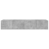 TV Wall Cabinets with LED Lights 2 pcs Concrete Grey 80x35x31 cm 837288