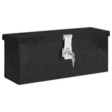 Storage Box Black 50x15x20.5 Aluminium 152247