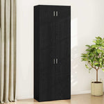 Storage Cabinet Black oak 80 x 41 x 225 cm Engineered wood 3394517
