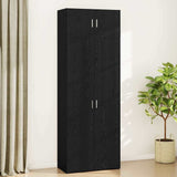 Storage Cabinet Black oak 80 x 41 x 225 cm Engineered wood 3394517