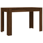 ZNTS Dining Table Brown Oak 120x60x76 cm Engineered Wood 838191