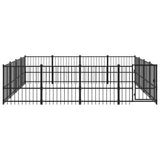 Outdoor Dog Kennel Steel 15.05 m 3124626