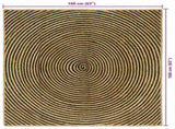 Area Rugs Black 160 x 160 cm Jute 42010744