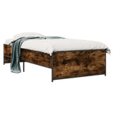 Bed Frame Smoked Oak 80 x 200 cm Engineered Wood 8009096