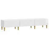 TV Cabinet 147 x 34.5 x 30 cm High Gloss White Engineered Wood 895169