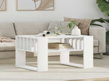 Coffee Table White 66 x 49.5 x 45 cm Engineered Wood 8000116