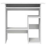 Desk White 80x45x74 cm Engineered Wood 801364