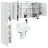 Bathroom Furniture Set 5 pcs White 33 x 34.5 x 160 cm 3407263
