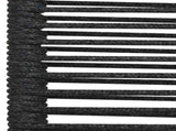5 Piece Garden Dining Set Black Cotton Rope and Steel 3156540