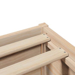 Bed Frame without Mattress 135x190 cm Double Solid Wood Pine 3323425