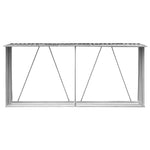 ZNTS Garden Log Storage Shed Galvanised Steel 330x84x152 cm Anthracite 47085