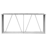 ZNTS Garden Log Storage Shed Galvanised Steel 330x84x152 cm Anthracite 47085
