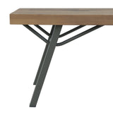 Garden Bench Brown and Grey Solid Acacia wood and Steel 120 cm 44252
