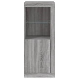 Sideboard with LED Lights Grey Sonoma 41x37x100 cm 836649
