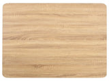 Bistro Table Light brown and black MDF, steel 80x80 cm 286433