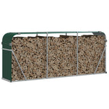 Log Holder Green 234x45x100 cm Galvanised Steel 364545