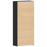 Shoe Cabinet with Door Black 80 x 35.5 x 180 cm Engineered wood 3333837