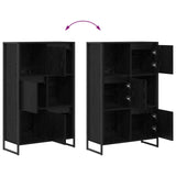 Book Cabinet Black Oak 68 x 30 x 108.5 cm Engineered Wood 886540