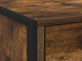 Bedside Table 2 pcs Smoke Oak 50 x 39.5 x 50 cm Engineered Wood 886683