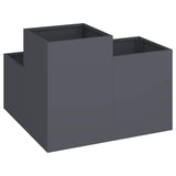 Garden Planter Anthracite 100 x 100 x 60 cm Steel 865864