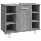 Bathroom Cabinet Grey Sonoma 60x32x53.5 cm Engineered Wood 826373