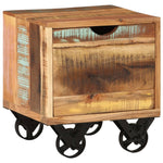 ZNTS Side Table 40x40x45 cm Solid Reclaimed Wood 328410