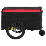 Bike Trailer Black and Red 30 kg Iron 94097