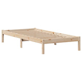 Bed Frame without Mattress 75x190 cm Small Single Solid Wood Pine 3301420