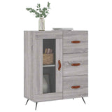 Sideboard Grey Sonoma 69.5x34x90 cm Engineered Wood 828018