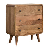 Mini Curved Oak-ish Chest IN3341