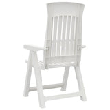 Garden Reclining Chair Set of 2 White Polypropylene Medium 364710