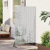 Privacy Screen Grey 100 x 50 x 180 cm Steel 868582