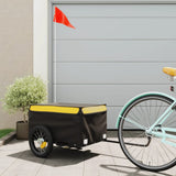 Bike Trailer Black and Yellow 30 kg Iron 94078