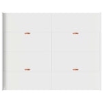Storage Bed Frame White 160 x 200 cm Engineered wood 3335277