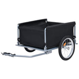 Bike Trailer Black and Grey 65 kg 92590