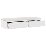 ZNTS Bed Drawers White 80x36,5x16,5 cm Engineered Wood 866923